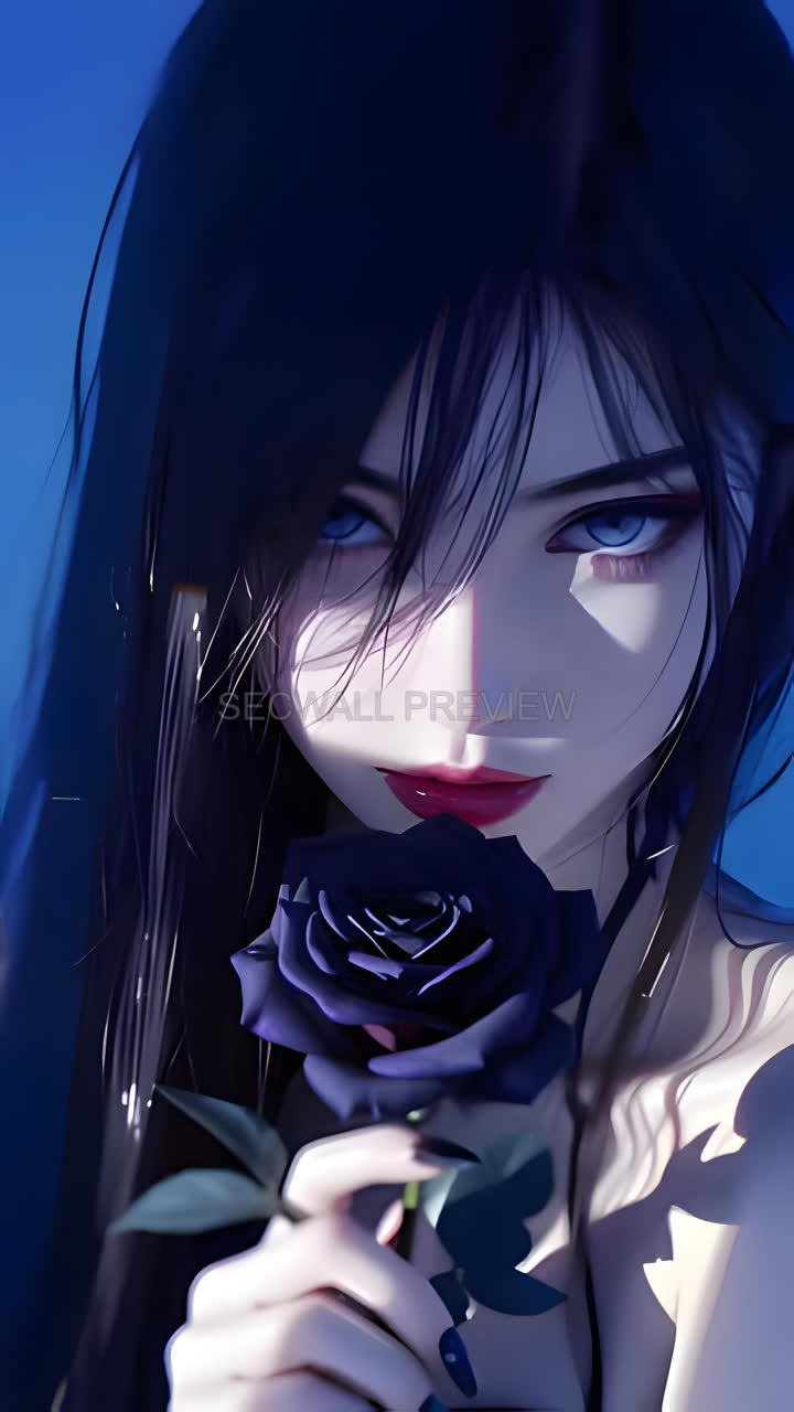 黑玫瑰少女 / Black Rose wallpaper preview