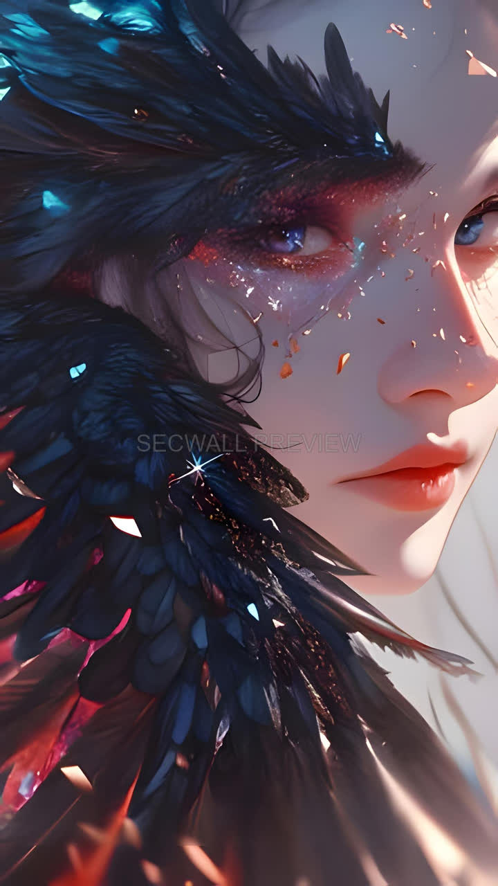 暗羽 / Dark Feather wallpaper preview